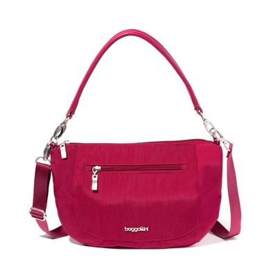 Baggallini Women's Modern Everywhere Half Moon Crossbody In Red