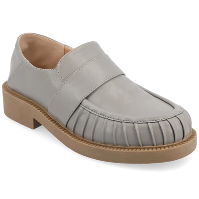 Journee Collection Collection Women's Tru Comfort Foam Lakenn Flats In Grey