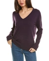 Vince Weekend Cashmere Pullover Sweater In Purple