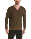 Raffi Reversible Henley In Green