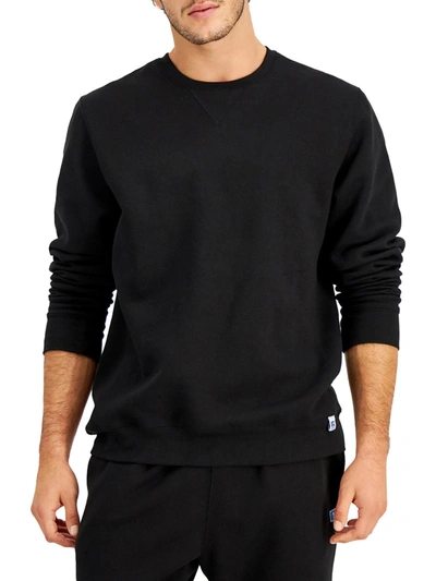 Russell Athletic Mens Crewneck Workout Sweatshirt In Black