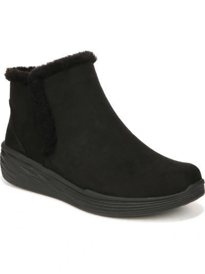 Ryka Womens Faux Suede Ankle Winter & Snow Boots In Black