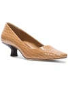 Donald Pliner Croc Embossed Pump In Brown
