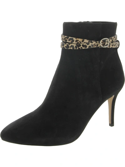 Essex Lane Kami Womens Suede Stiletto Ankle Boots In Multi