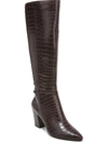 LIFESTRIDE STRATFORD WOMENS FAUX LEATHER WIDE CALF KNEE-HIGH BOOTS