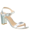 STUART WEITZMAN CRYSTAL 75 LEATHER BLOCK SANDAL