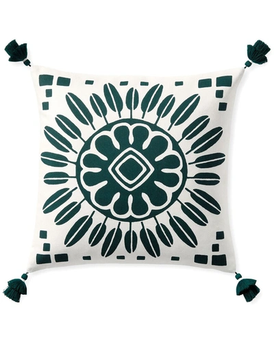 Serena & Lily Campania Pillow Cover In Green