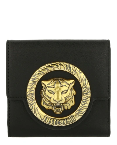 Just Cavalli Logo-embossed Wallet In Black