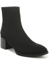 Lifestride Dreamy Womens Round Toe Knit Ankle Boots In Black