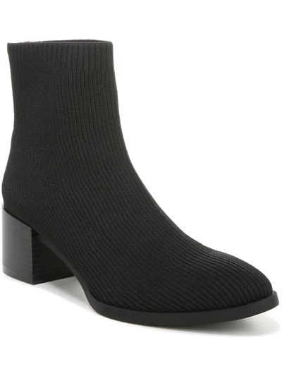 Lifestride Dreamy Womens Round Toe Knit Ankle Boots In Black