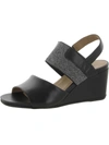 DRIVER CLUB USA LONG ISLAND WOMENS LEATHER ANKLE WEDGE SANDALS