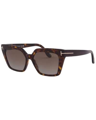 Tom Ford Women's Winona 53mm Polarized Sunglasses In Brown