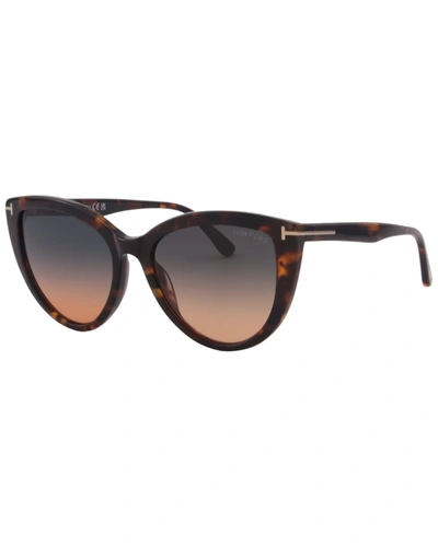 Tom Ford Women's Isabella 56mm Sunglasses In Brown