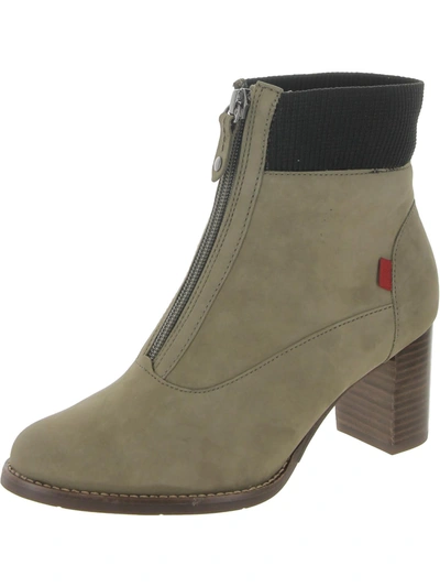 Marc Joseph University Pl. Womens Block Heel Stacked Heel Ankle Boots In Multi