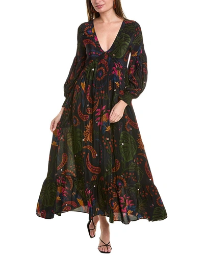 Farm Rio Tropical Tapestry Maxi Dress In Multi