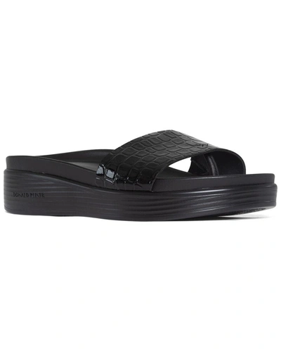 Donald Pliner Fiji Suede Slide Sandal In Black