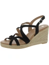 ERIC MICHAEL LINDSEY WOMENS SUEDE ANKLE STRAP WEDGE SANDALS