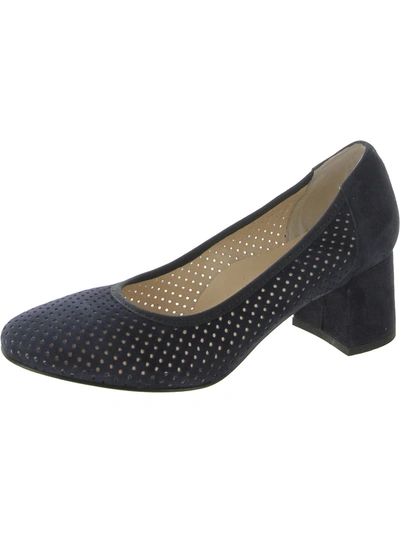 Cordani Nevins Womens Suede Slip-on Pumps In Blue