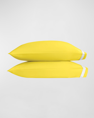 Matouk Ambrose King Pillowcases, Set Of 2 In Yellow