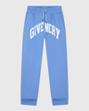 Givenchy Logo-print Jogging Pants In 824-blue