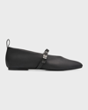 RAG & BONE SPIRE LEATHER MARY JANE BALLERINA FLATS