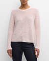 EILEEN FISHER SLUBBY CREWNECK LINEN-COTTON jumper