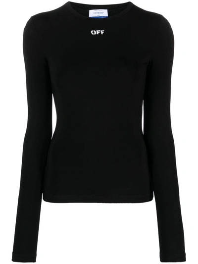 Off-white Women Black Second Skin Sweater, S Luxury Sweaters & Knitwear For Women Darveys