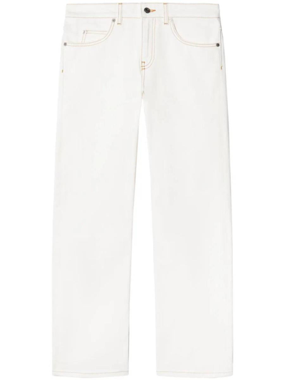 Off-white Off White Trousers In Vintage White