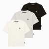 Palm Angels Monogram-embroidered T-shirt (pack Of Three) In Multicolor