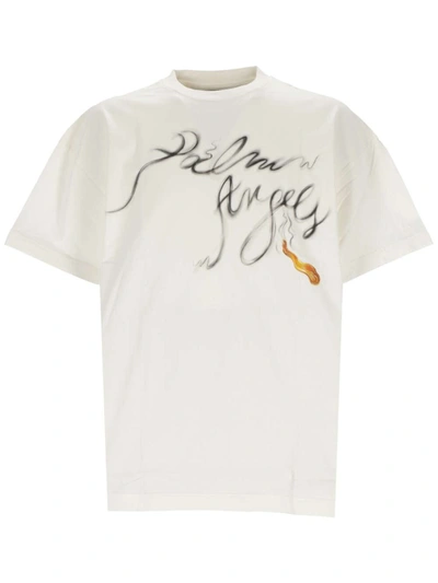 Palm Angels T-shirts And Polos In White+black