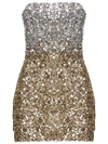 Retroféte Retrofete Retrofete Gold Dress With Sequined Detailing In Sgldo