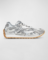 Bottega Veneta Multicolor Orbit Sneakers In Silver