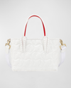 CHRISTIAN LOUBOUTIN CABATA MINI TOTE IN CL EMBOSSED NAPPA LEATHER