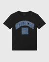 Givenchy Kids' Boy's 4g Denim Applique Short-sleeve T-shirt In 09b-black