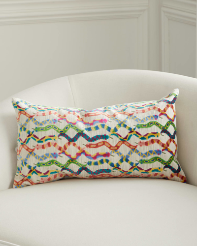 D.v. Kap Home Slither Lumbar Pillow, 14" X 24" In Multi