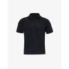 Issey Miyake Black Basics Polo Shirt In 15-black