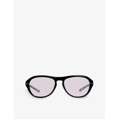 Gentle Monster Oaa 01 (v) Pilot-frame Glasses In Black