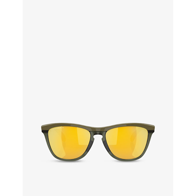 Oakley Womens Green Oo9284 Frogskins™ Range Round-frame O Matter™ Sunglasses