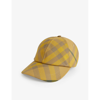 Burberry Womens Cedar Washed-check Woven Cap