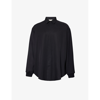 FEAR OF GOD BRAND-PATCH RELAXED-FIT SILK AND WOOL-BLEND SHIRT