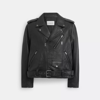 Coach Lightweight Moto Jacket In Black