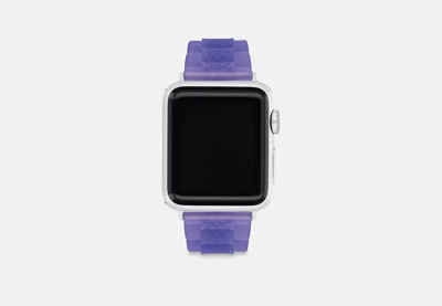 Coach Outlet Jelly Apple Watch® Strap, 38 Mm, 40 Mm And 41 Mm In Purple