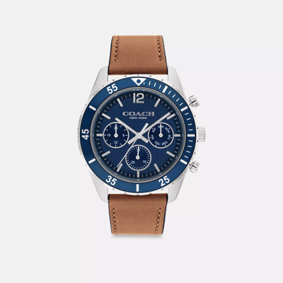 Coach Cole Watch, 44 Mm In Brown