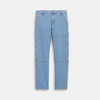 COACH RELAXED STRAIGHT FIT DENIM CARPENTER PANTS