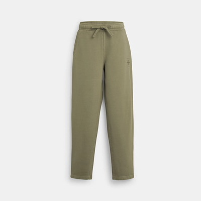 Coach Sweatpants In Organic Cotton In Green