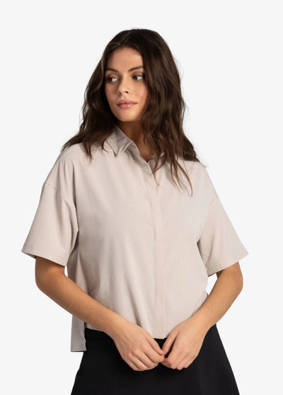 Lole Olivie Button Up Shirt In Abalone