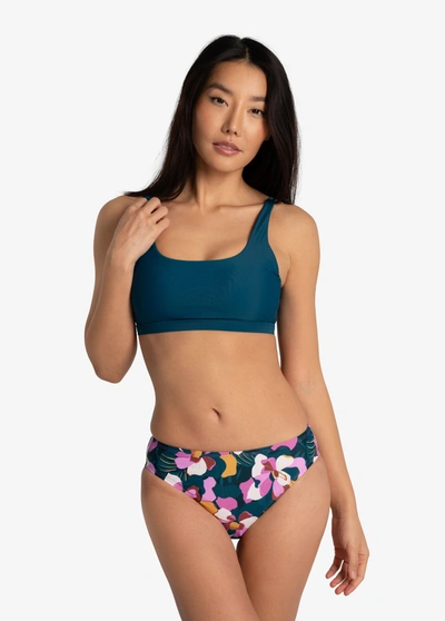 Lole Wave Bralette Bikini Top In Fjord Blue