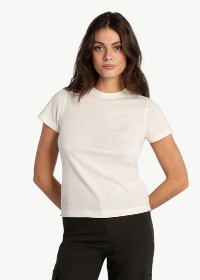 Lole Lolë Icon Short Sleeve Shirt In Cream