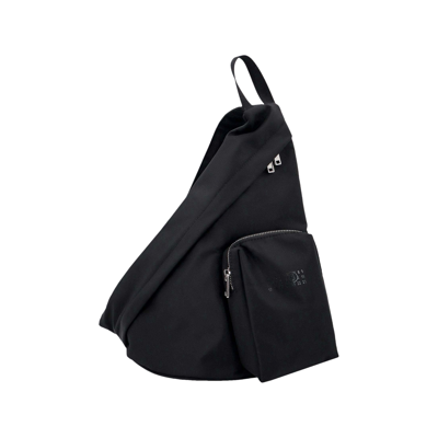 Pre-owned Mm6 Maison Margiela Cordura Japanese Sling Bag 'black'