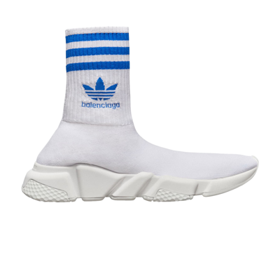 Pre-owned Adidas Originals Balenciaga X Adidas Wmns Speed Sneaker 'white Blue'